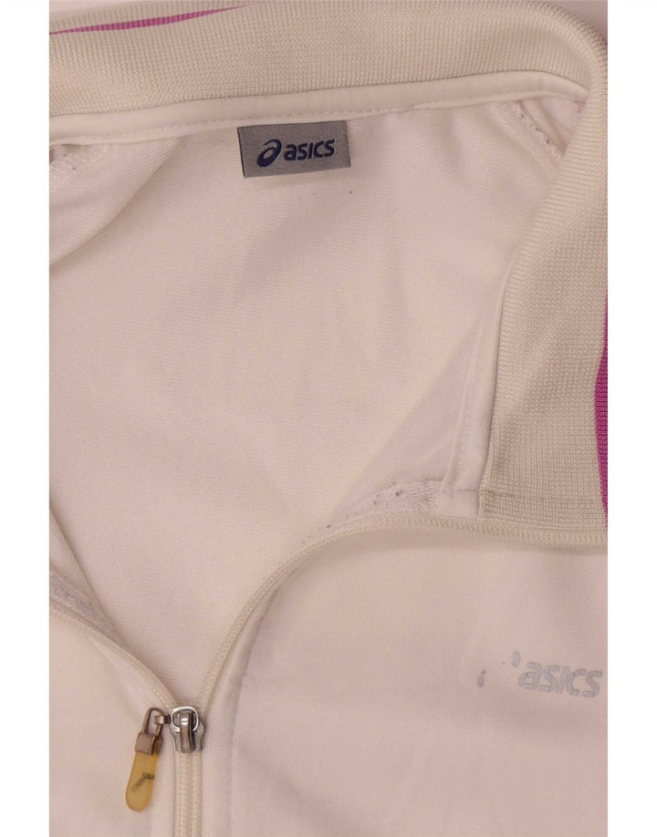 Женский спортивный костюм Asics UK 18 XL, белый полиэстер с цветными блоками