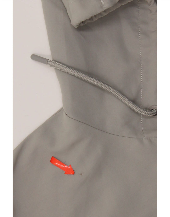 Fila Мужской свитер с капюшоном на молнии, маленький серый, полиэстер с цветными блоками