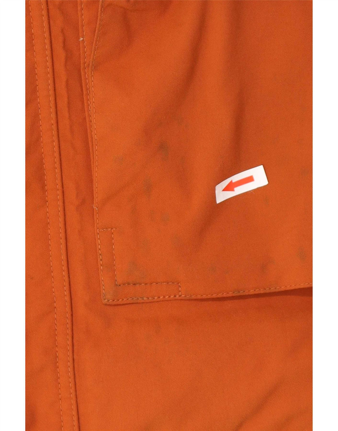 Мужская парка с капюшоном The North Face UK 38, средний оранжевый нейлон