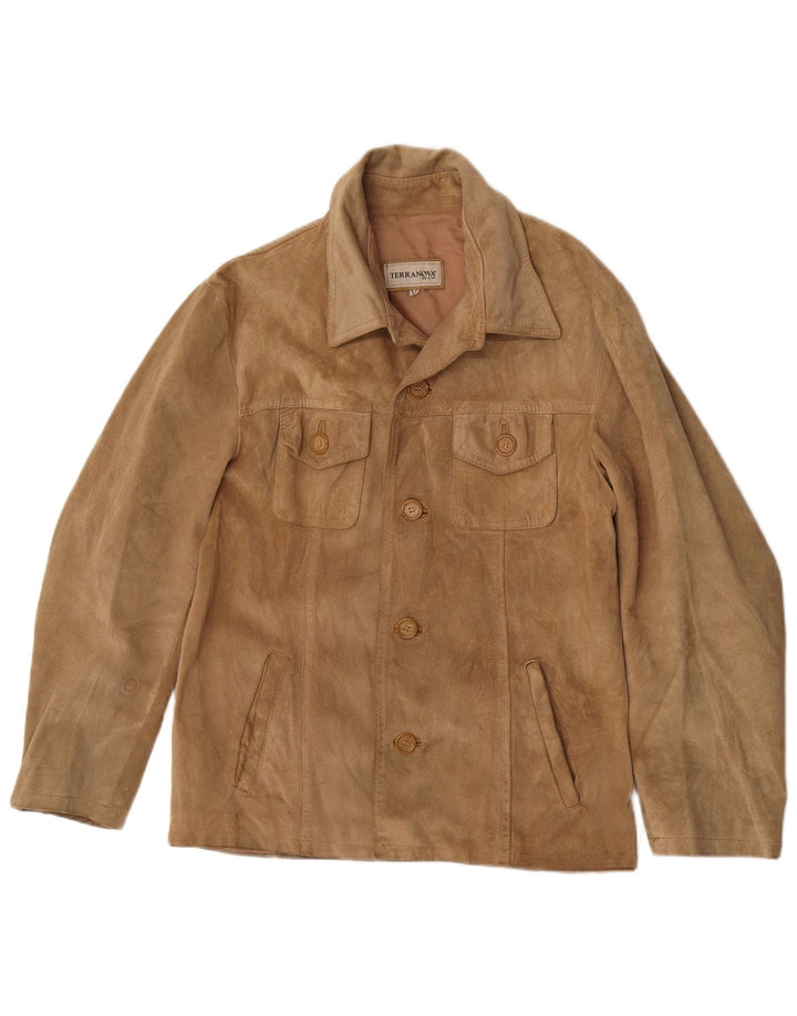 Мужская замшевая куртка Terranova UK 38 средний бежевый