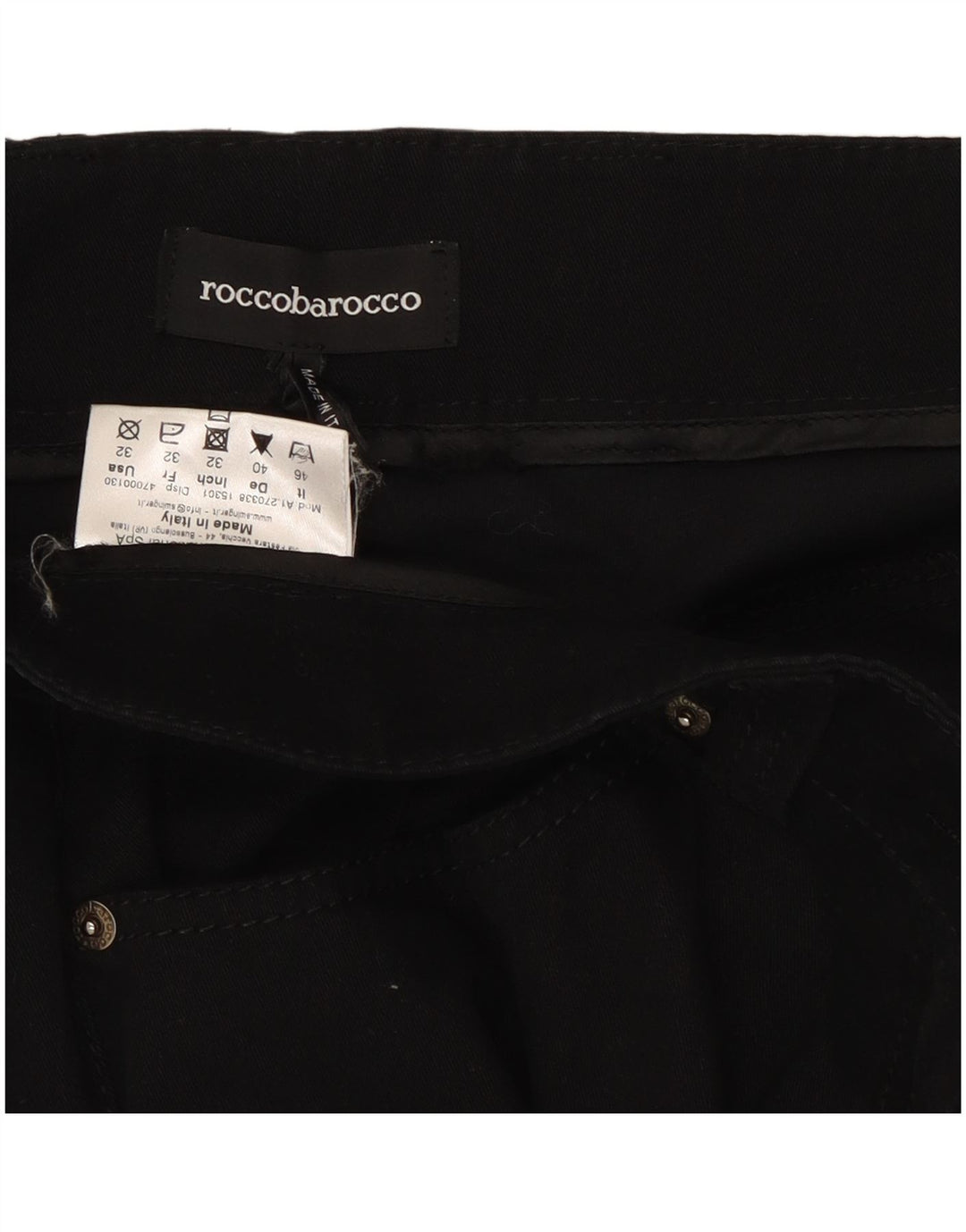Женские джинсы Bootcut Roccobarocco W32 L32, черный хлопок