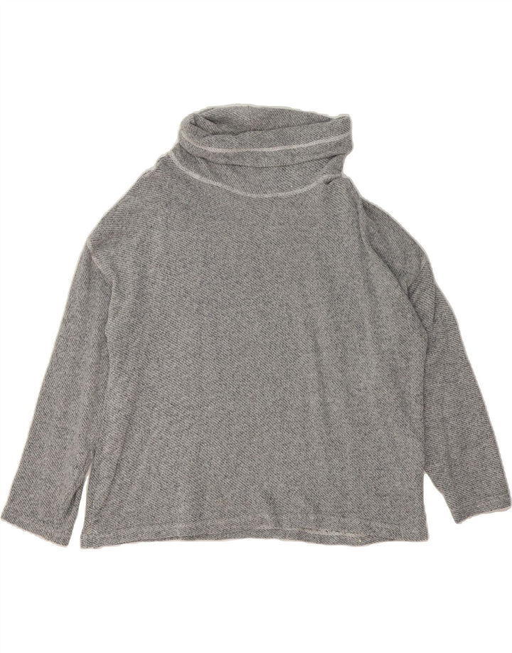 CHAPS Womens Roll Neck Top Long Sleeve UK 20 2XL Grey Cotton Vintage Chaps and Second-Hand Chaps from Messina Hembry 