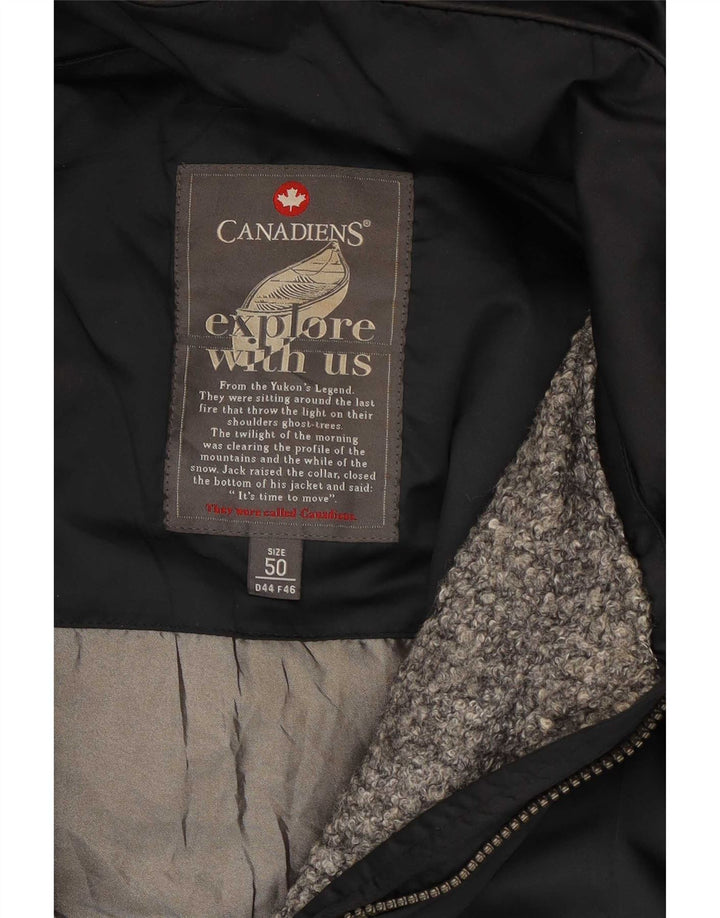Женская стеганая куртка с капюшоном Canadiens IT 50 XL, черный полиэстер