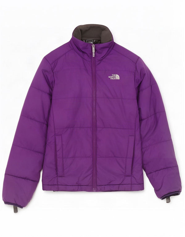 Женская стеганая куртка с подкладкой The North Face, размер UK 10, маленький фиолетовый, нейлон