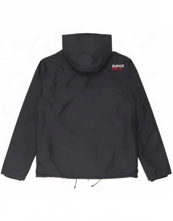 Мужская ветровка Superdry с капюшоном UK 42 XL Темно-синий полиэстер