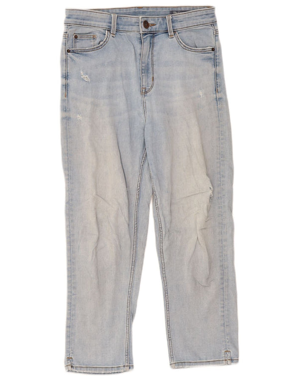 Женские укороченные джинсы Marks & Spencer The Carrie UK 10, маленькие W28 L22, синие