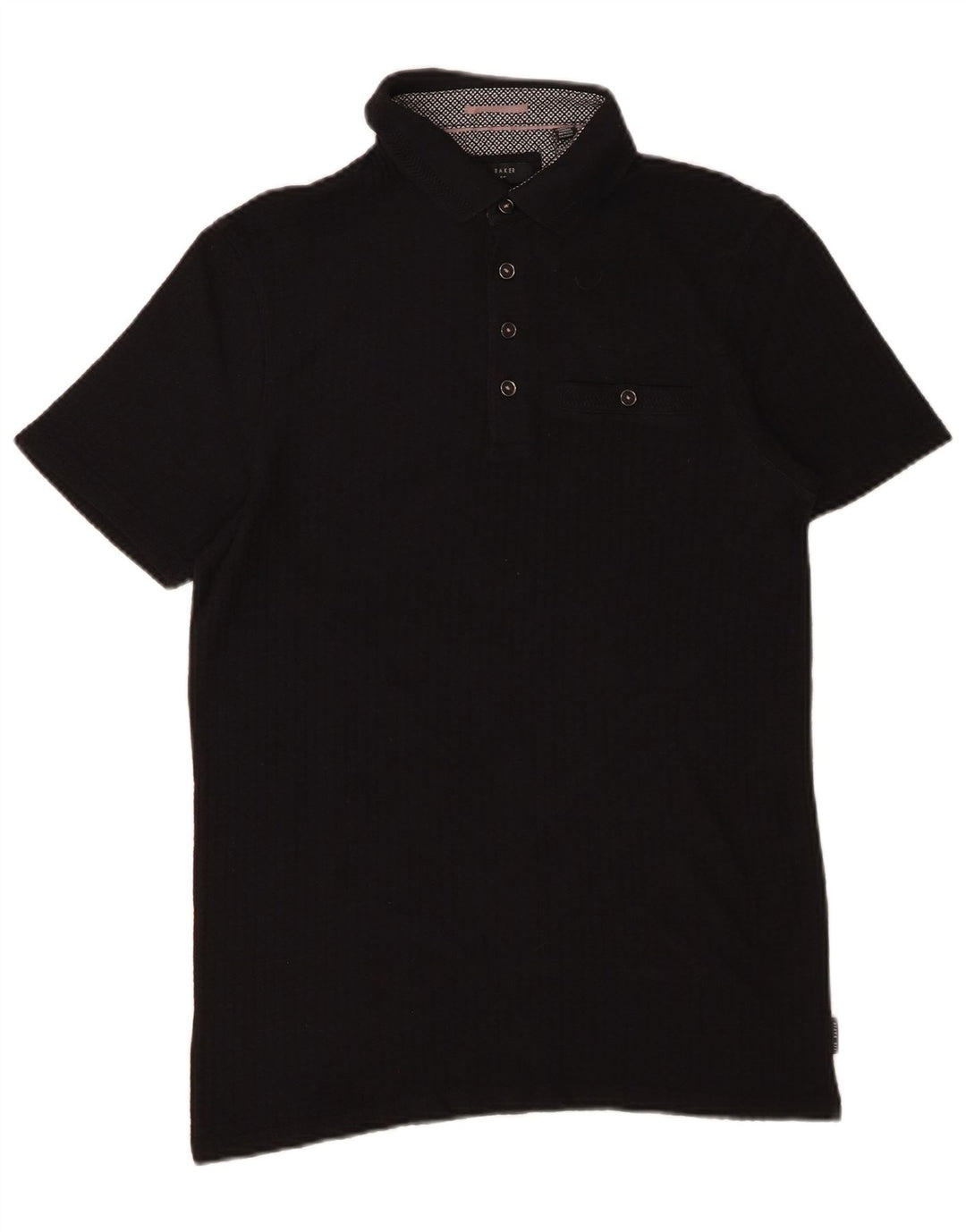 TED BAKER Mens Polo Shirt Size 3 Medium Black