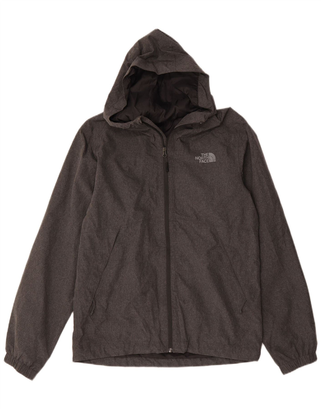 Мужская дождевик с капюшоном The North Face UK 36, маленький серый полиэстер