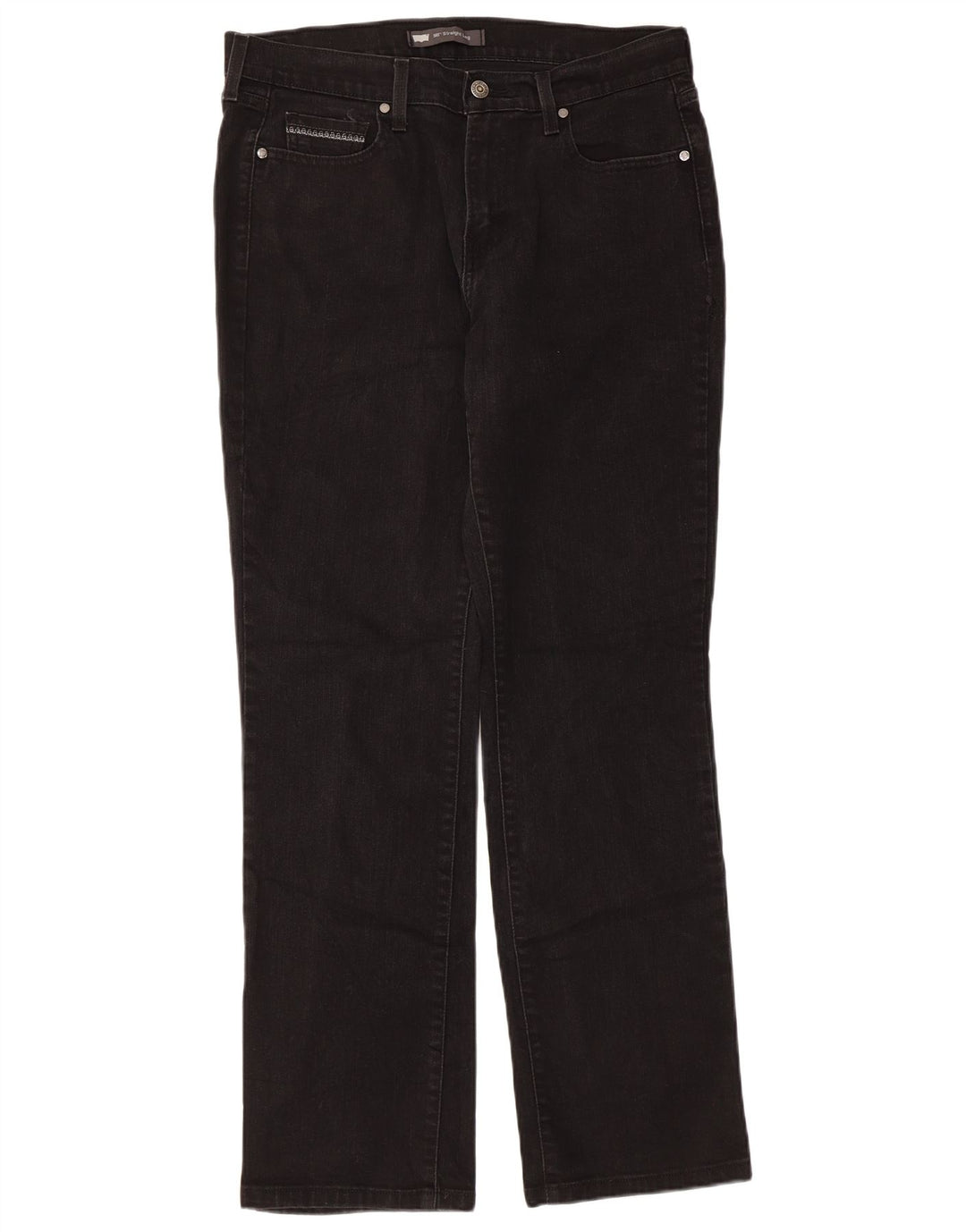 Женские прямые джинсы Levi's 505 W31 L32, черный хлопок