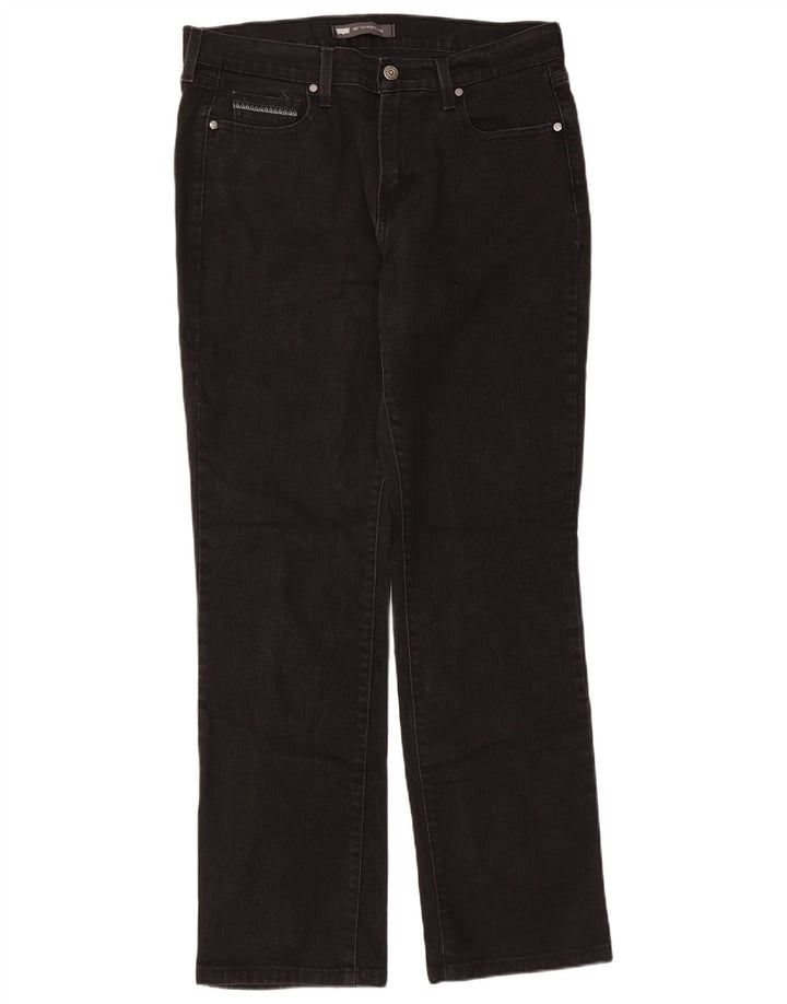 Женские прямые джинсы Levi's 505 W31 L32, черный хлопок