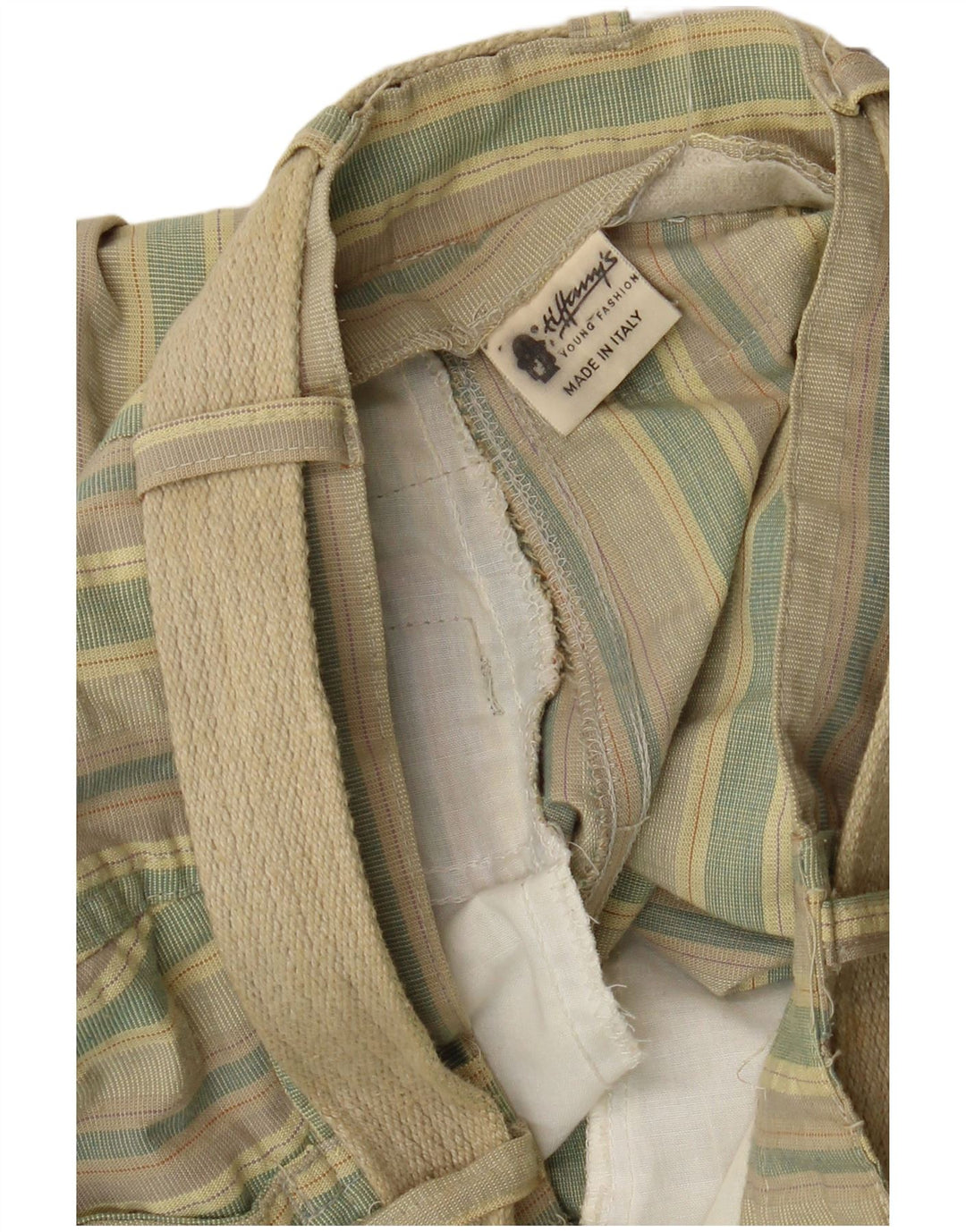 ВИНТАЖНЫЕ женские брюки чинос IT 36 XS W26 L28 Разноцветные в полоску