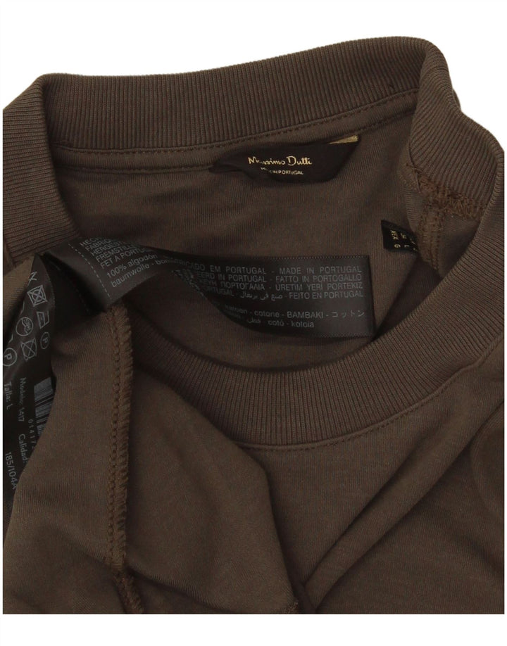 Мужская футболка Massimo Dutti, большой серый хлопок