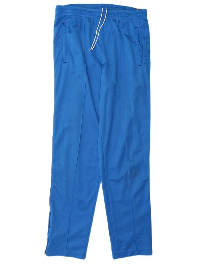 ASICS Mens Graphic Tracksuit Trousers IT 44 XS Blue Polyamide