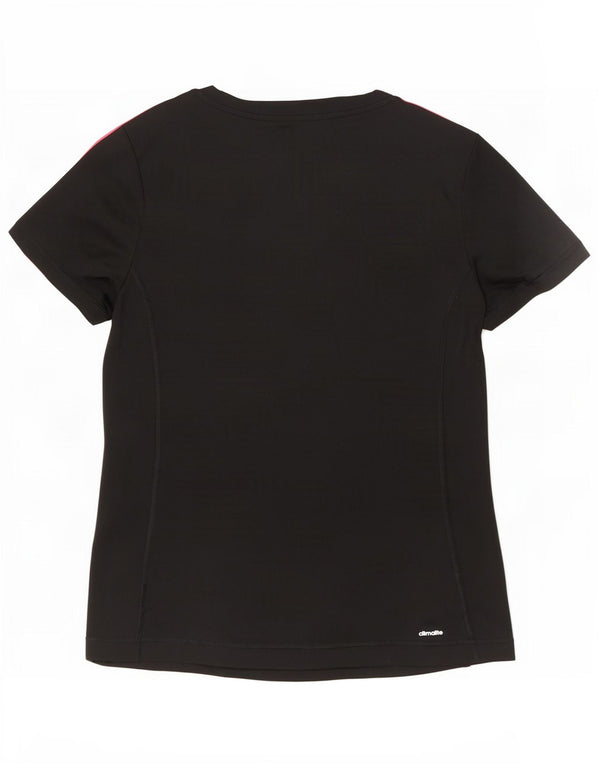 Женская футболка Adidas Climalite Top UK 12/14, средний черный полиэстер
