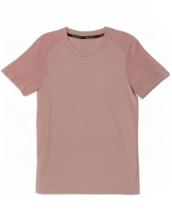 Женская футболка Nike Dri Fit Top UK 10, маленький розовый полиэстер