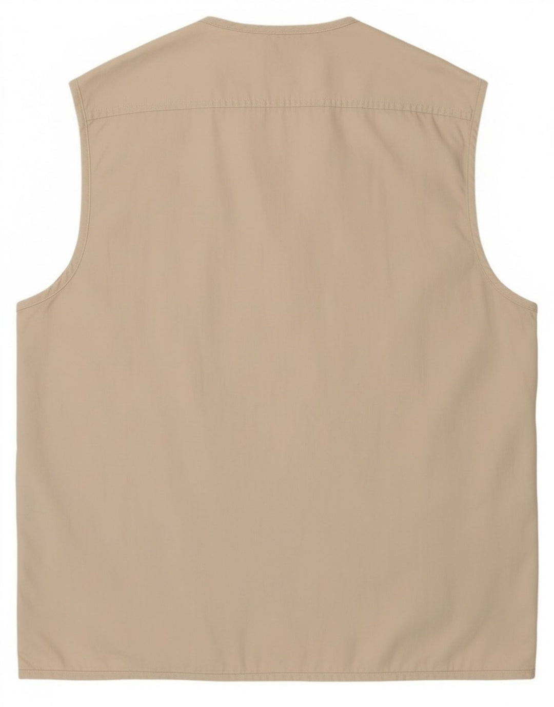 Винтажный мужской универсальный жилет UK 42 XL, бежевый хлопок