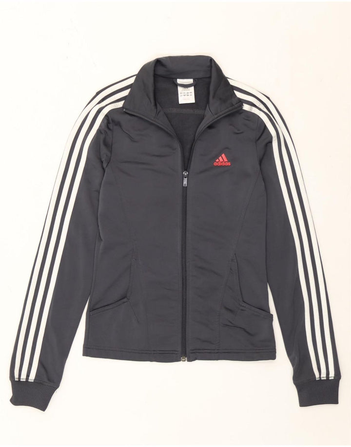 Женский спортивный костюм Adidas Regular Fit Top Jacket UK 8, маленький серый полиэстер