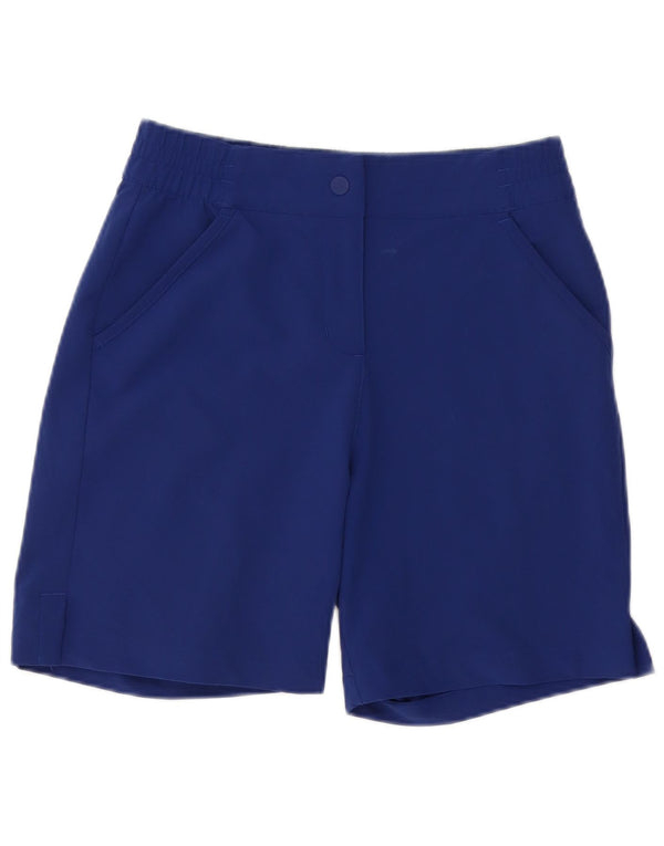 Женские шорты чинос Adidas с графическим рисунком UK 4/6 XS W24 Темно-синий полиэстер