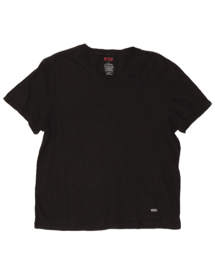 Женская футболка Levi's Top EU 42/44, большой черный хлопок