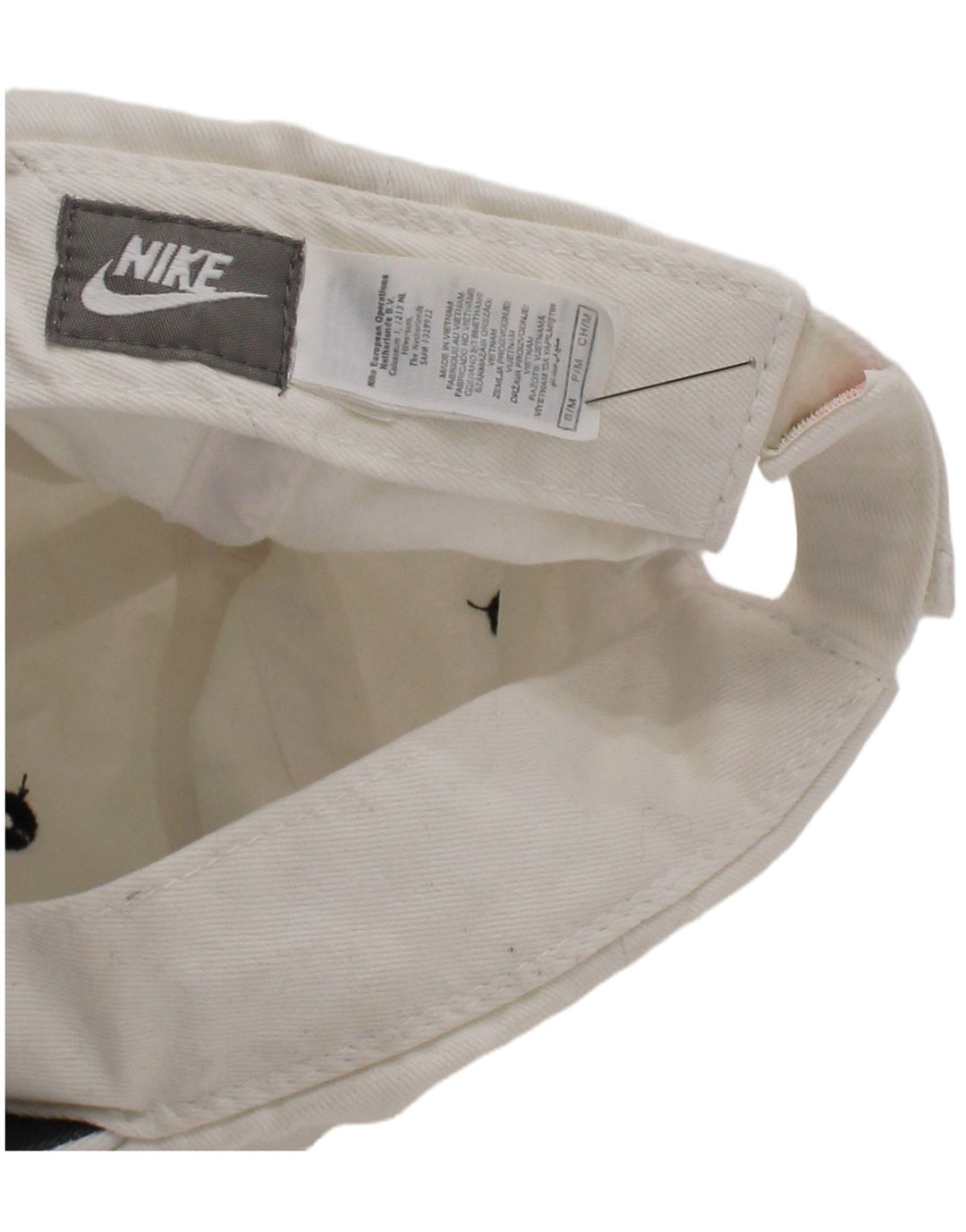 Бейсболка Nike для мальчиков 7–8 лет, маленькая/средняя, белая, хлопковая