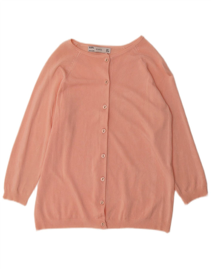 Женский кардиган Zara UK 16, большой розовый