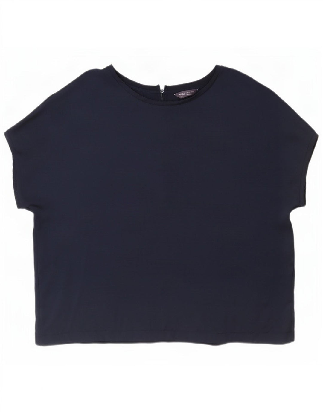 Женская блузка оверсайз Marks & Spencer UK 20 2XL Темно-синий