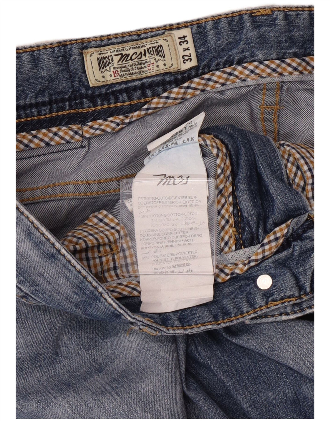 Мужские зауженные джинсы Marlboro Classics Regular Fit W32 L34, синие, хлопковые