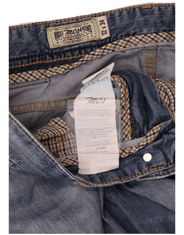 Мужские зауженные джинсы Marlboro Classics Regular Fit W32 L34, синие, хлопковые