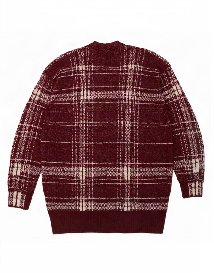 Женский удлиненный кардиган Marks & Spencer UK 14, средний бордовый