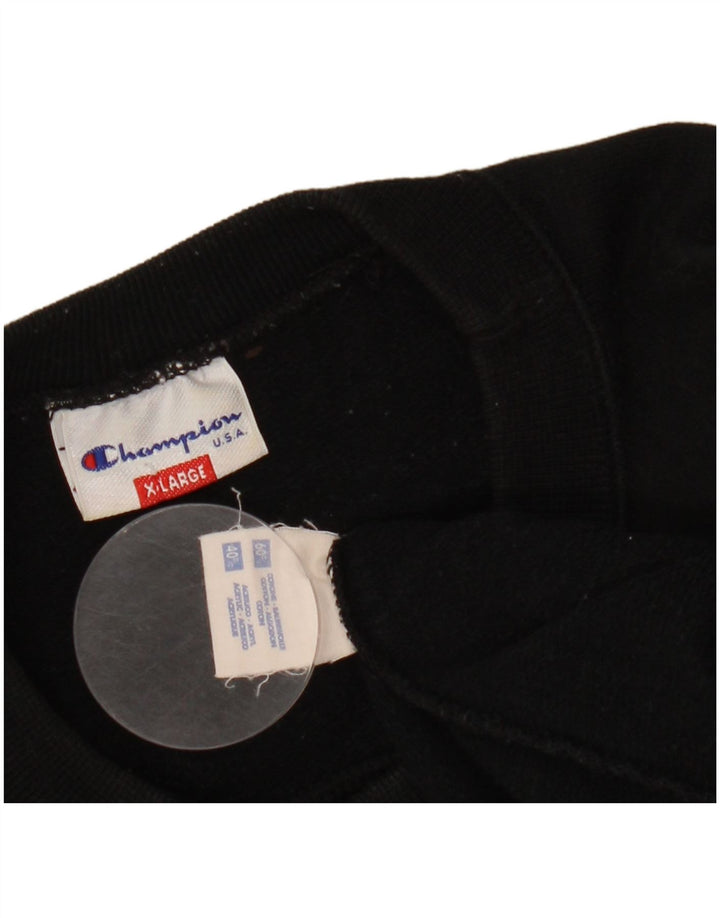 Мужской свитер CHAMPION, джемпер XL, черный хлопок