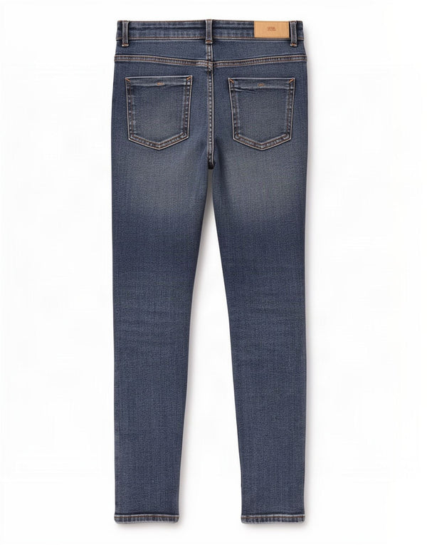 Женские укороченные джинсы скинни Zara EU 40 Medium W30 L26 Синий хлопок
