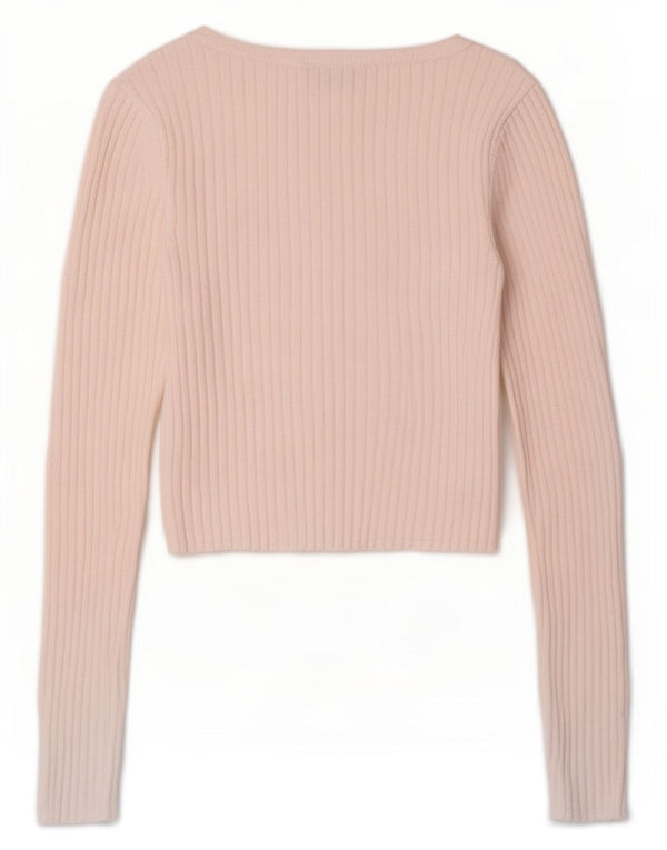 Женский укороченный топ с длинным рукавом Jack Wills UK 6 XS, белая вискоза