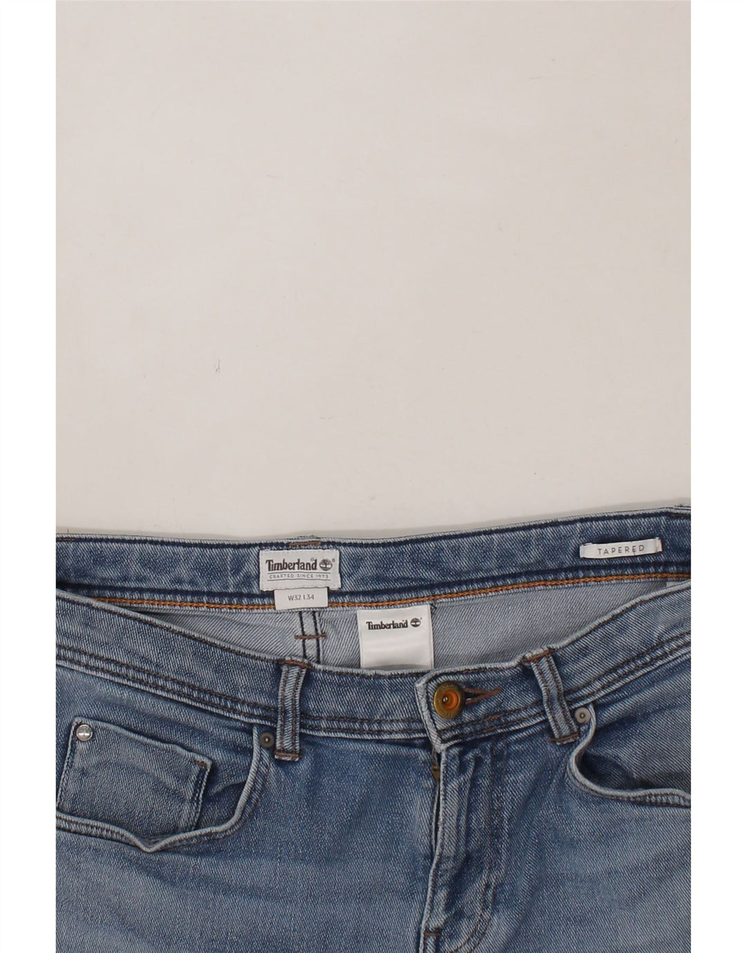 TIMBERLAND Mens Tapered Jeans W32 L34 Blue Cotton Vintage Timberland and Second-Hand Timberland from Messina Hembry 