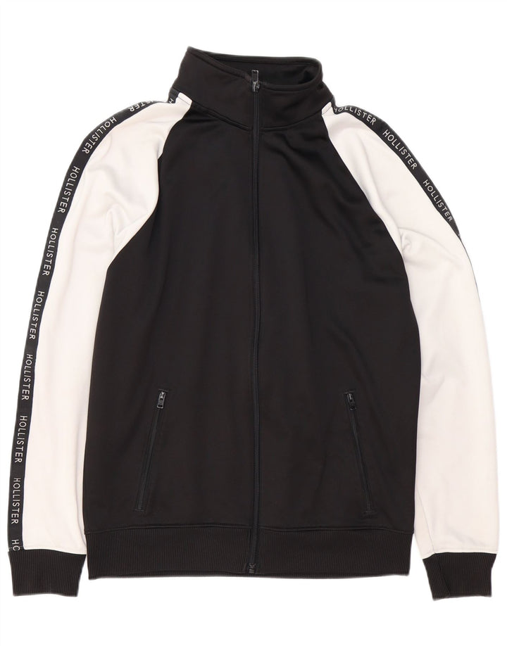 HOLLISTER Женский спортивный костюм Top Jacket UK 14 Medium Black Colorblock