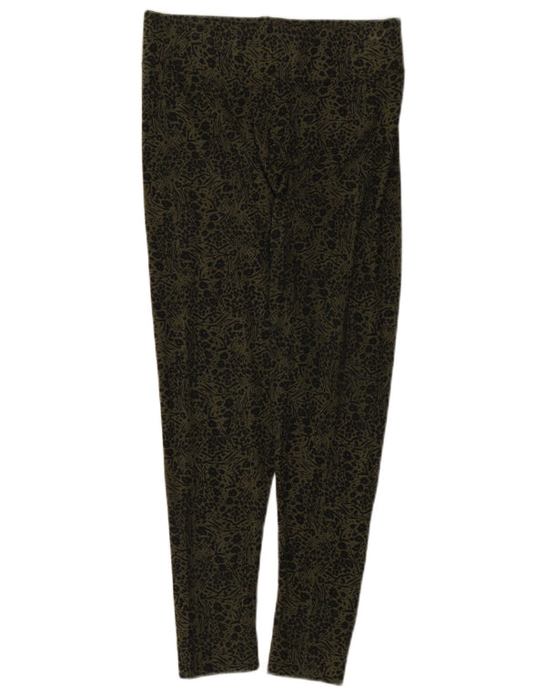 Женские леггинсы Marks & Spencer UK 10, маленькие, цвета хаки, вискоза с цветочным принтом