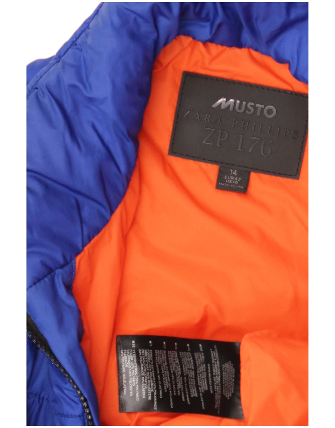Женская стеганая куртка Musto UK 14, большой синий полиамид