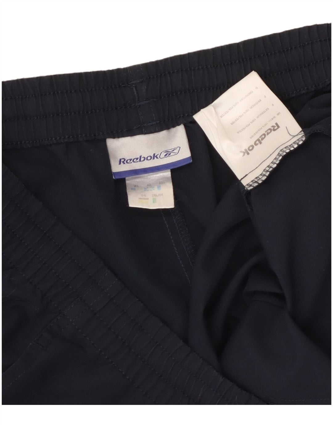 Мужские спортивные шорты Reebok XL темно-синие из полиэстера