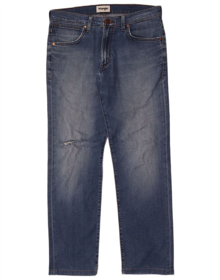 Мужские прямые джинсы Wrangler W32 L30 синие