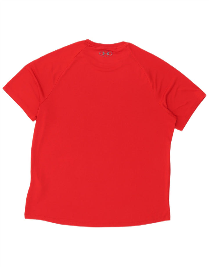Мужская футболка Under Armour Top Large Red из полиэстера, спортивная