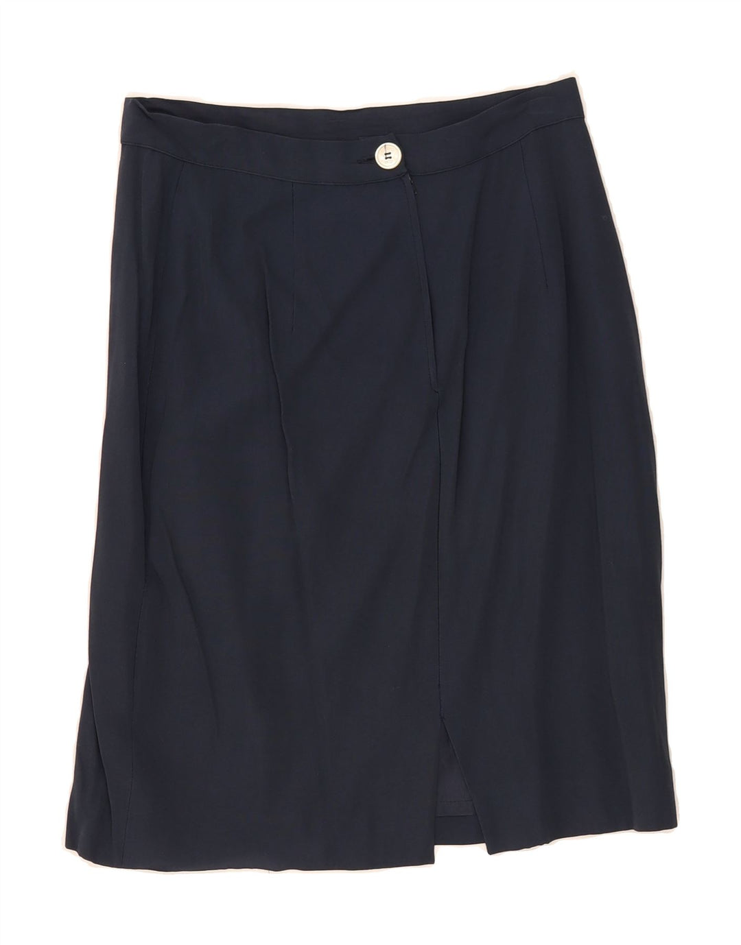 VINTAGE Womens Straight Skirt UK 12 Medium W28  Navy Blue Vintage Vintage and Second-Hand Vintage from Messina Hembry 