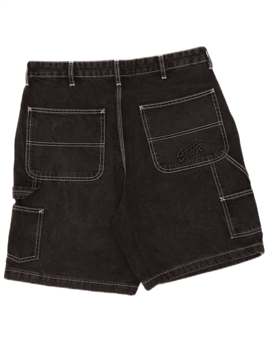 Мужские джинсовые шорты карго Pull & Bear EU 46 XL W36 Черные