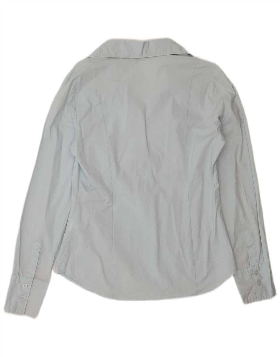 Женская рубашка-пуловер Benetton UK 14, большой синий хлопок