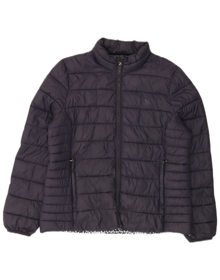 ОДЕЖДА ДЛЯ ЭКИПАЖА Женская стеганая куртка UK 16, большой темно-синий нейлон