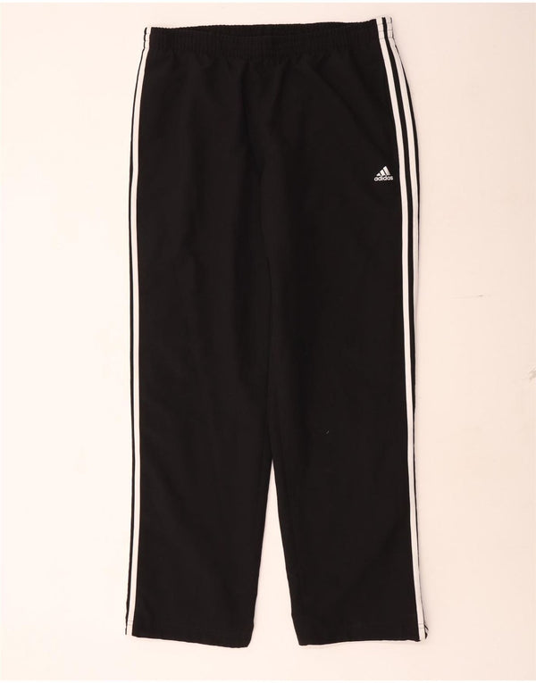 Мужские спортивные брюки Adidas Climalite, большие черные полиэстеровые брюки