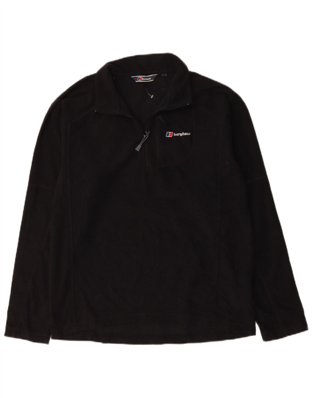 Berghaus Мужской флисовый джемпер с воротником на молнии, средний черный, полиэстер