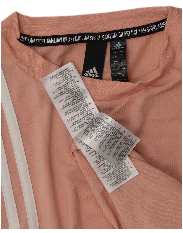 Женский жилет ADIDAS UK 16/18, большой розовый хлопок