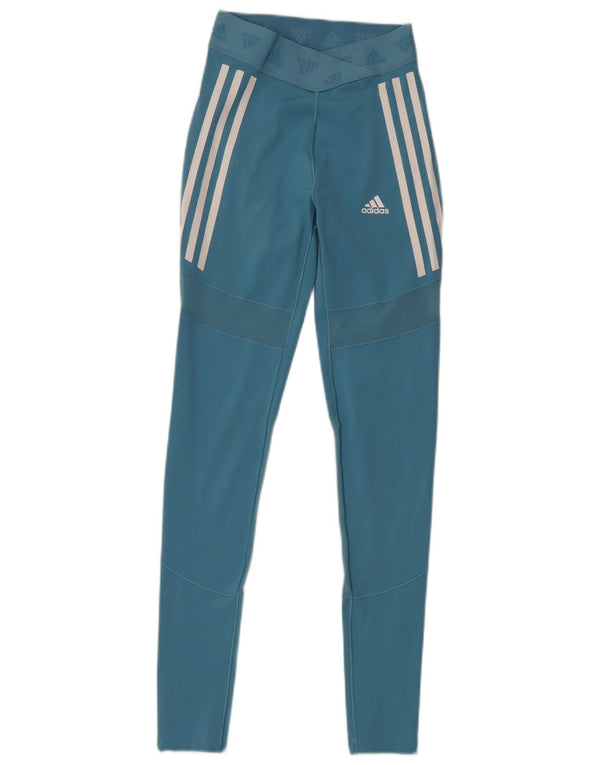 Женские леггинсы Adidas с рисунком UK 4/6 XS синие