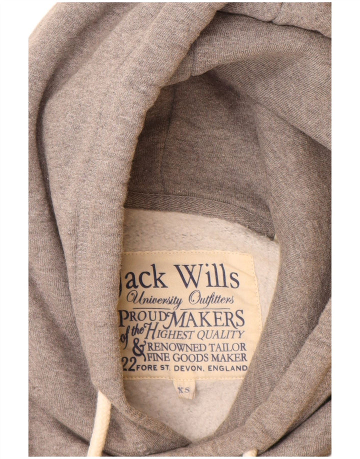 Мужской джемпер с капюшоном JACK WILLS XS, серый хлопок