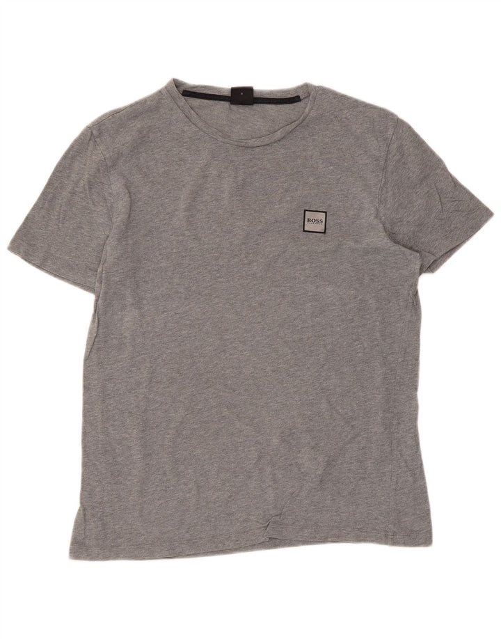 Женская футболка Hugo Boss Top UK 10 Small Grey Cotton