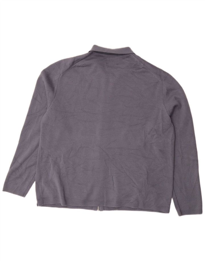 Мужской кардиган-свитер Marks & Spencer XL синий из мериносовой шерсти